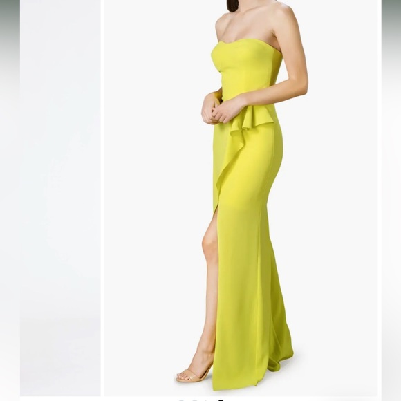 NWOT Dress the Population Kai in lemongrass - Picture 2 of 15